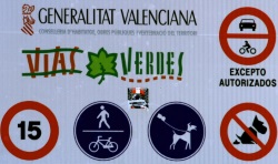 Vias Verdes Schild 250